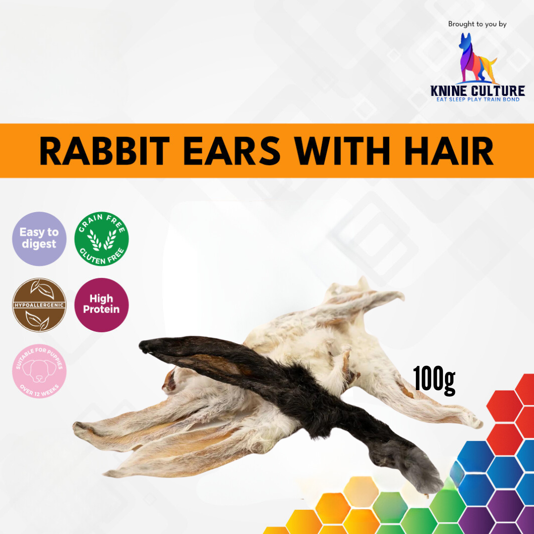 Rabbit Ears (100g,8-12ears)  (Knine Culture)
