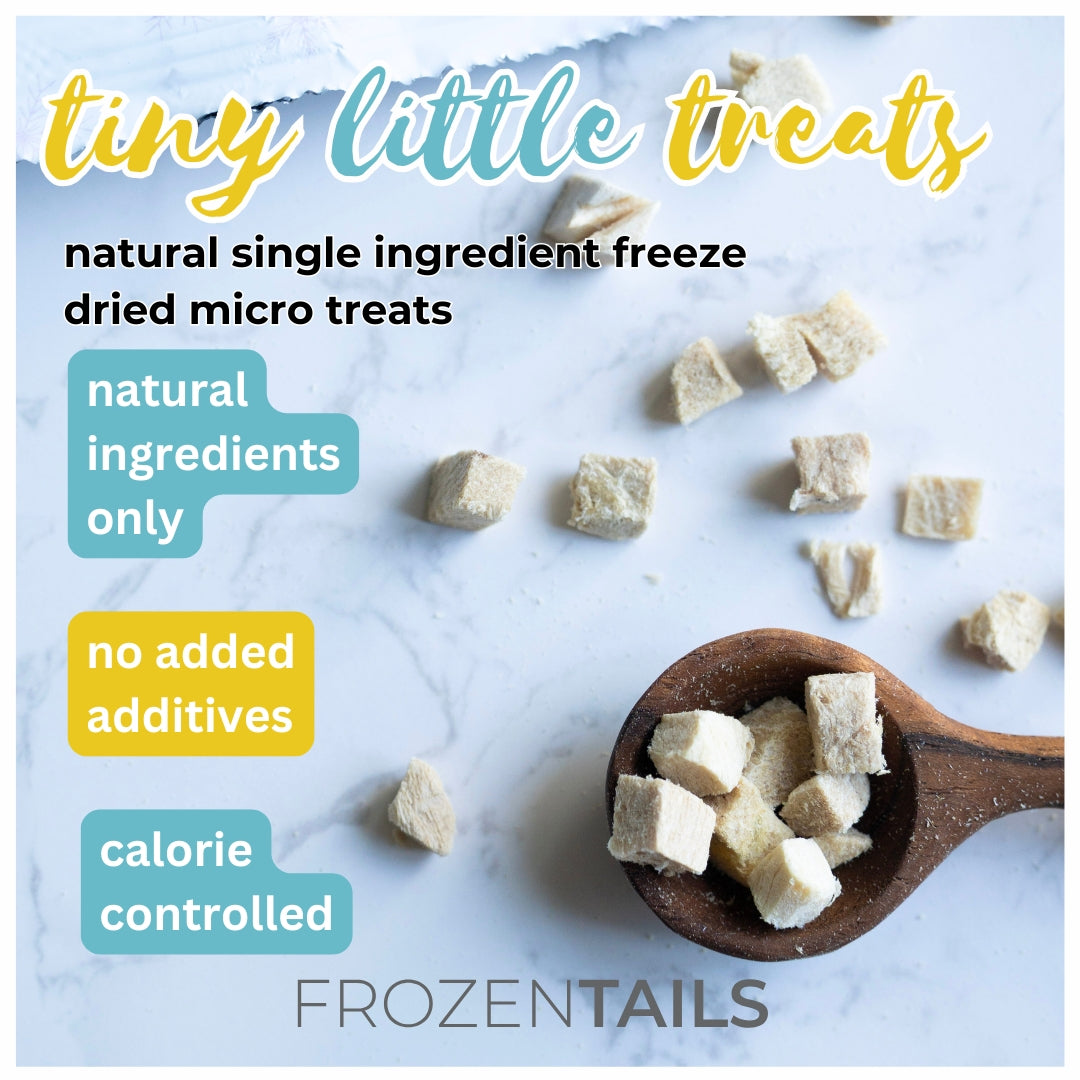 Tiny Little Treats (0.5CM Micro Treats)- 10g  [Beef/Duck/Chicken]