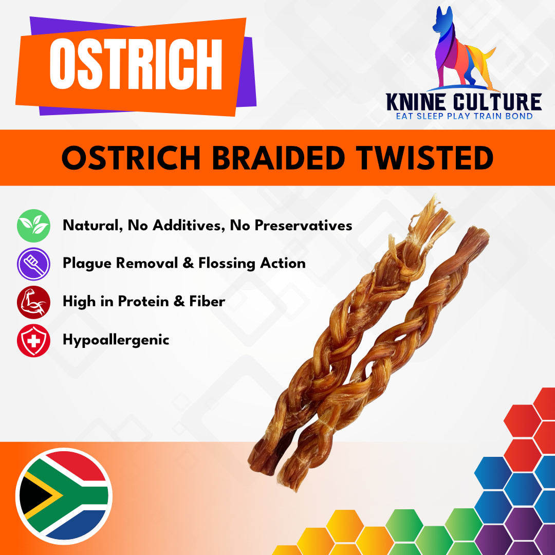 Ostrich Braided Twister (23cm X2)