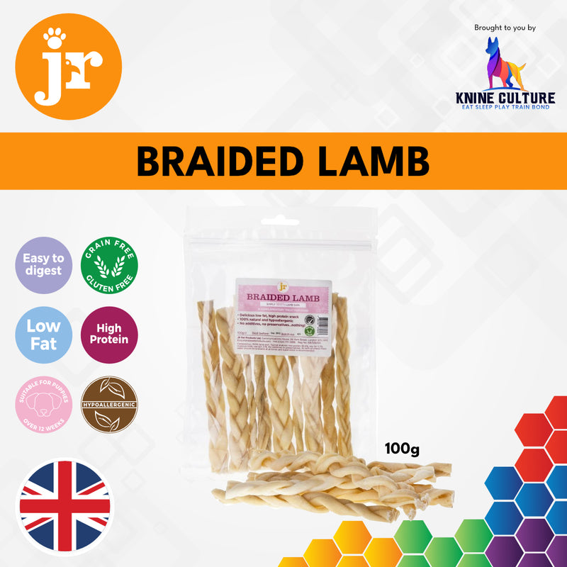 JR Pet Product - Braided Lamb Chew (100g)
