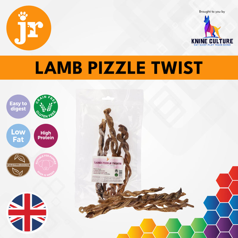 Lamb Pizzle Twists Dog Chew (100g)