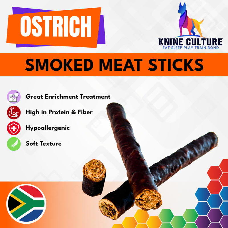 Ostrich Smoked Meat Sticks (3pc)
