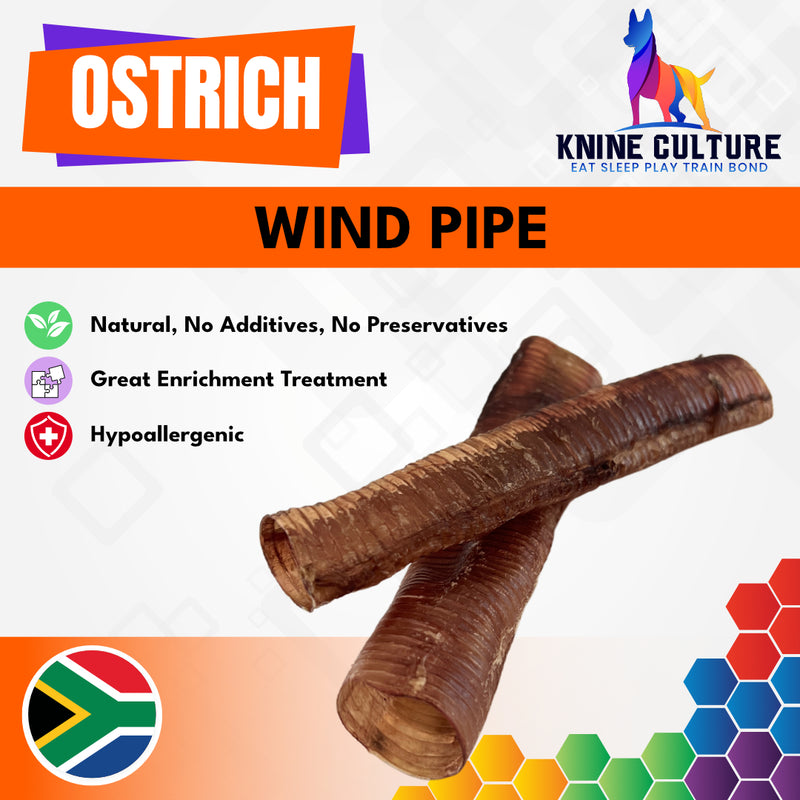 Ostrich Wind Pipe (Trachea) (Pack of 2 | 30cm Each))