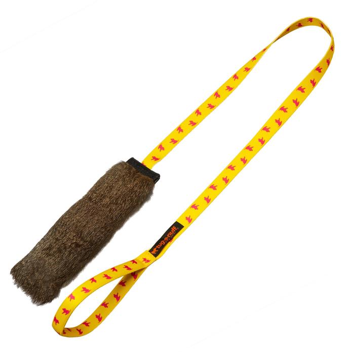 Rabbit Skin Chaser Tug with Squeaker - k9culture Tug-E-Nuff